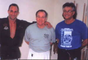 Eric Mattingly, GrandMaster Ron Van Browning (10th Dan) with Mr.Shoffit